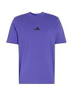 Pánské tričko adidas Essentials Small Logo Single Jersey fialové KF2404 Pánské tričko adidas Essentials Small Logo Single Jersey fialové KF2404