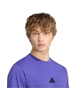 Pánské tričko adidas Essentials Small Logo Single Jersey fialové KF2404 Pánské tričko adidas Essentials Small Logo Single Jersey fialové KF2404