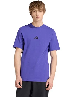 Pánské tričko adidas Essentials Small Logo Single Jersey fialové KF2404