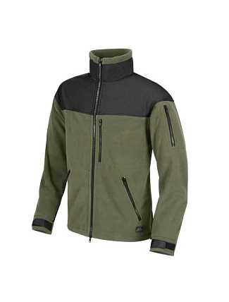 Mikina CLASSIC ARMY – fleece – olivově zelená/černá Mikina CLASSIC ARMY – fleece – olivově zelená/černá