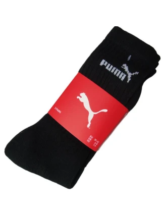 PUMA DLOUHÉ PUNČOCHY černé /3 páry/ 7308 200 PUMA DLOUHÉ PUNČOCHY černé /3 páry/ 7308 200