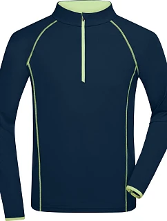 Daiber JN 498 Pánské funkční tričko s dlouhým rukávem 02.0498 navy/bright yellow
