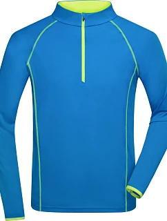 Daiber JN 498 Pánské funkční tričko s dlouhým rukávem 02.0498 bright blue/bright yellow