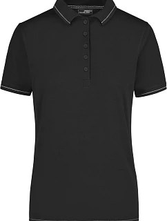 Daiber JN 568 Dámské žerzejové elastické polo 02.0568 black/white