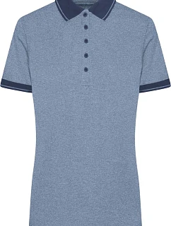 Daiber JN 705 Dámské žerzejové melírované polo 02.0705 blue melange/navy
