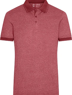 Daiber JN 706 Pánské žerzejové melírované polo 02.0706 wine melange/wine