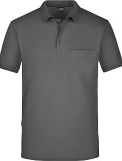 Daiber JN 922 Piqué polo s náprsní kapsou 02.0922 graphite