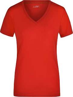Daiber JN 928 Dámské elastické tričko s výstřihem do V 02.0928 red