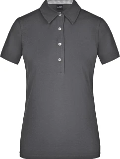 Daiber JN 969 Dámské piqué polo "Plain" 02.0969 graphite/graphite/white