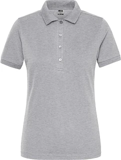 Daiber JN 1805 Dámské pracovní elastické bio polo - Solid 02.1805 grey heather