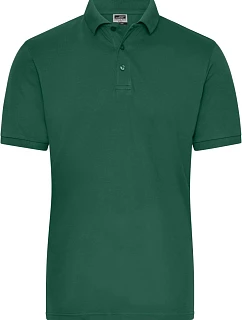 Daiber JN 1806 Pánské pracovní elastické bio polo - Solid 02.1806 dark green