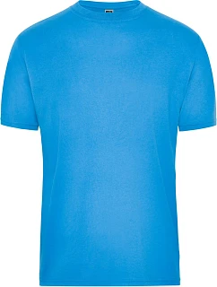 Daiber JN 1808 Pánské pracovní tričko z bio bavlny - Solid 02.1808 aqua