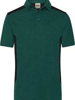 Daiber JN 1826 Pánské pracovní piqué polo "Strong" 02.1826 dark green/black