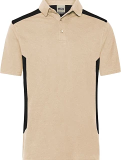 Daiber JN 1826 Pánské pracovní piqué polo "Strong" 02.1826 stone/black