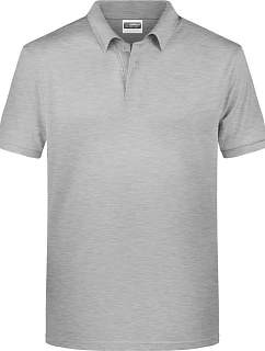 Daiber 8010 Pánské piqué polo z bio bavlny 02.8010 grey heather