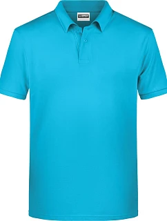 Daiber 8010 Pánské piqué polo z bio bavlny 02.8010 turquoise