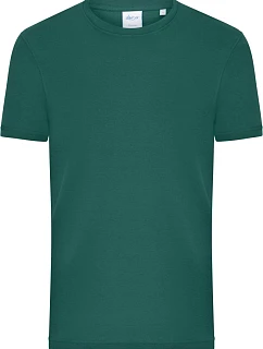 Daiber 8040 Pánské bio tričko s jemným žebrováním 02.8040 smoky green