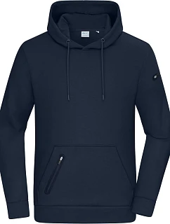 Daiber 8046 Pánská interlock mikina s kapucí 02.8046 navy