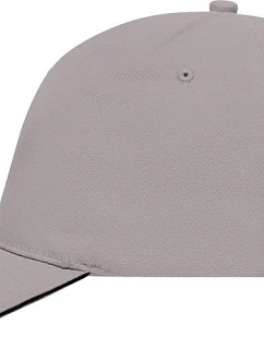 Daiber MB 35 5 panelová sandwich kšiltovka 03.0035 light grey/black