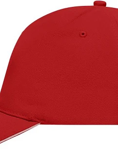 Daiber MB 35 5 panelová sandwich kšiltovka 03.0035 red/white