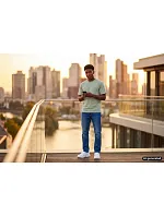 Russell Athletic 215M Tričko z těžké bavlny "Authentic" 10.215M bright royal
