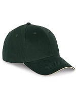 K-up KP 185 6 panelová sandwich kšiltovka 20.0185 forest green/beige K-up KP 185 6 panelová sandwich kšiltovka 20.0185 forest green/beige