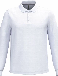 Kariban K 243 Pánské piqué polo s dlouhým rukávem 20.K243 white