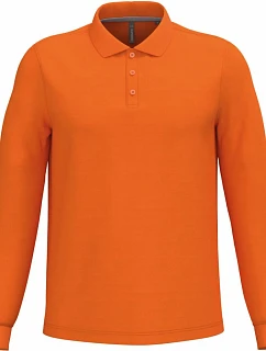 Kariban K 243 Pánské piqué polo s dlouhým rukávem 20.K243 orange