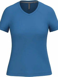 Kariban K 381 Dámské tričko s výstřihem do V 20.K381 light royal blue
