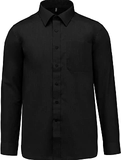 Kariban K 545 Popelínová košile "Jofrey" s dlouhým rukávem 20.K545 black