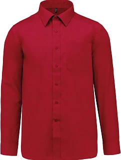 Kariban K 545 Popelínová košile "Jofrey" s dlouhým rukávem 20.K545 classic red