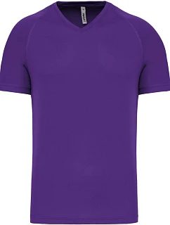 Kariban ProAct PA 476 Pánské sportovní tričko s výstřihem do V 20.P476 violet