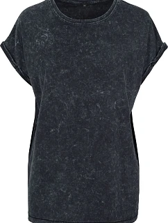 Build your Brand BY 053 Dámské tričko "Acid Wash" 56.0053 black