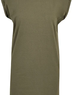 Build your Brand BY 101 Tričkové šaty se stojáčkem 56.0101 olive