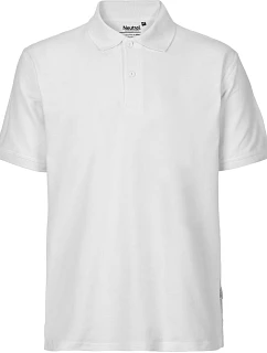 Neutral O 20080 Pánské piqué polo z bio bavlny 77.2080 white