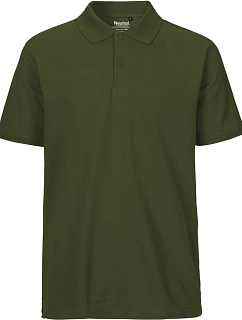 Neutral O 20080 Pánské piqué polo z bio bavlny 77.2080 military