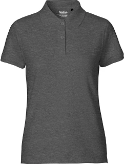 Neutral O 22980 Dámské piqué polo z bio bavlny 77.2280 dark heather