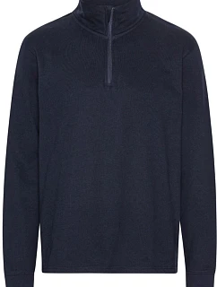Neutral O 73701 Mikina z bio bavlny s 1/4 zipem 77.3701 navy