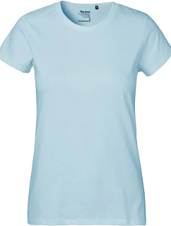 Neutral O 80001 Dámské tričko z těžké bio bavlny 77.8001 light blue