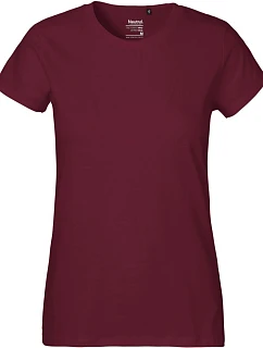 Neutral O 80001 Dámské tričko z těžké bio bavlny 77.8001 bordeaux