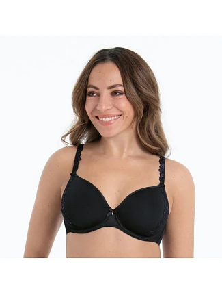 Suzette podprsenka s kosticí košíčky se spacer-výztuží 5255 black - RosaFaia