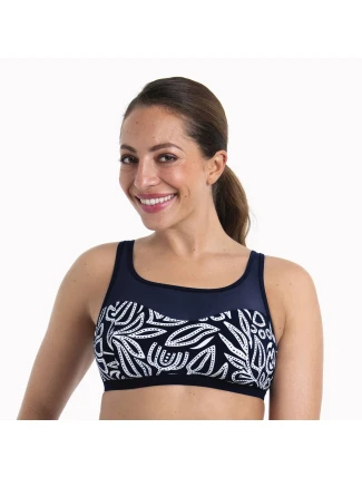 Style Toliara Top Care-bikini-horní díl 6568-1 marine-bílá - Anita Care