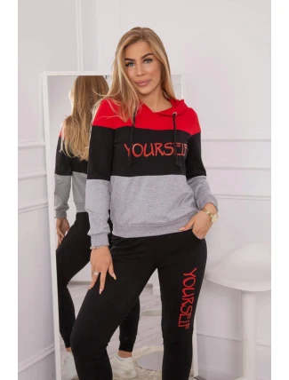 Sada s potiskem Sám červený+černý