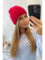 Dámská čepice Rebecca K345 červená Dámská čepice Rebecca K345 červená