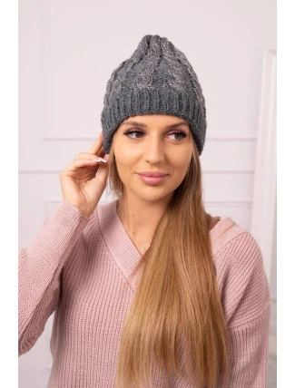 Dámská čepice Kalina K362 tmavě šedá Dámská čepice Kalina K362 tmavě šedá