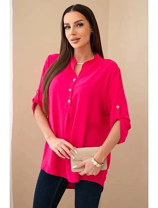 Halenka s prodlouženým zadním dílem fuchsie