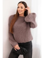 Svetr dámský z moheru s bufkovými rukávy fango