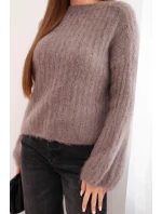 Svetr dámský z moheru s bufkovými rukávy fango