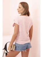 Top dámský bavlněný na ramínkách s výstřihem do V bílá Top dámský bavlněný na ramínkách s výstřihem do V bílá