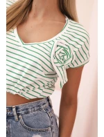 Top dámský bavlněný na ramínkách s výstřihem do V bílá Top dámský bavlněný na ramínkách s výstřihem do V bílá